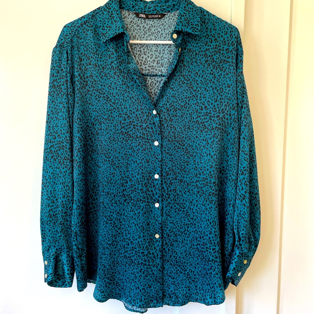 Printed Satin Shirt
